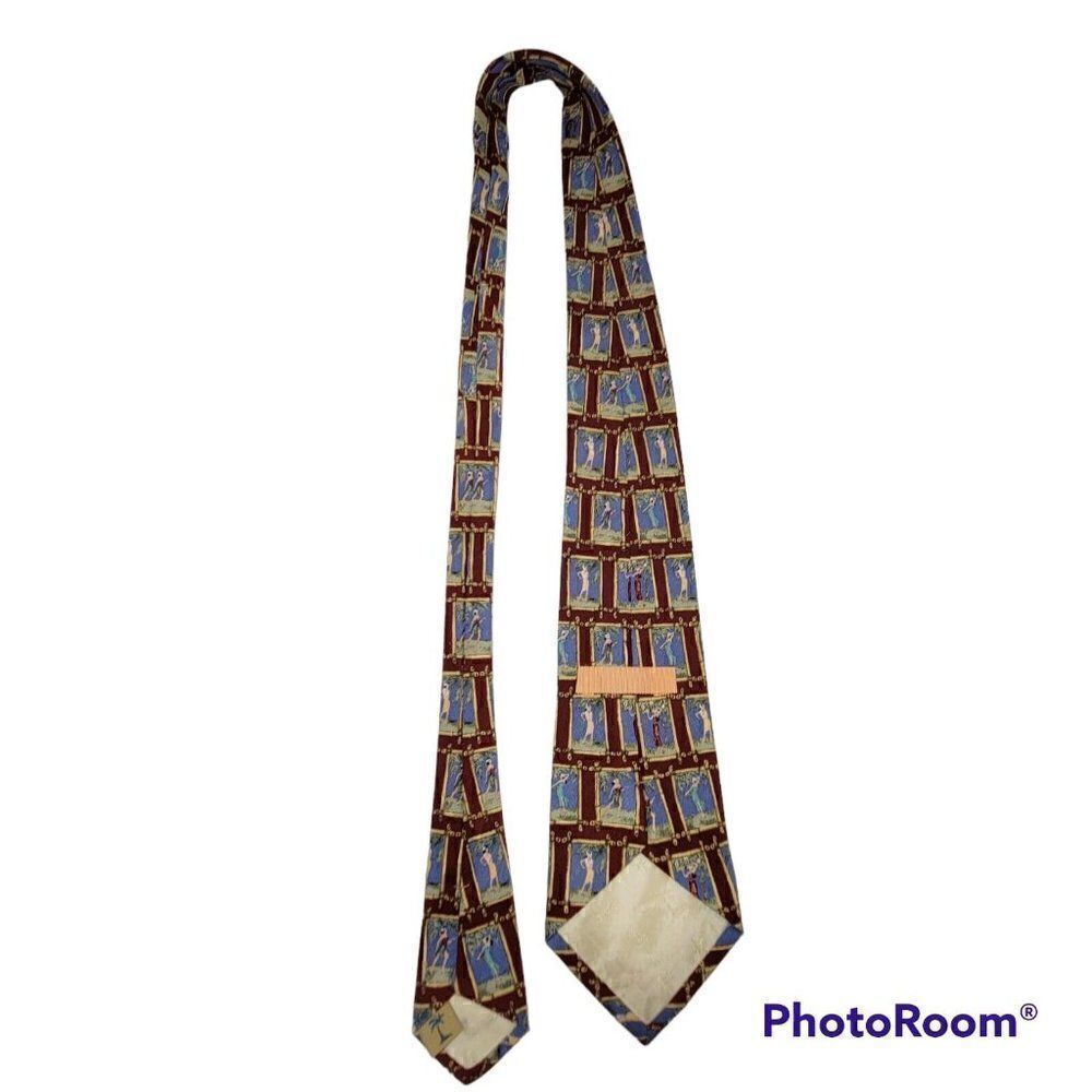 Tommy Bahama Mens Neck Tie Red Hawaiian Hula Girls Aloha Tropical All Silk USA‎ - Picture 6 of 12